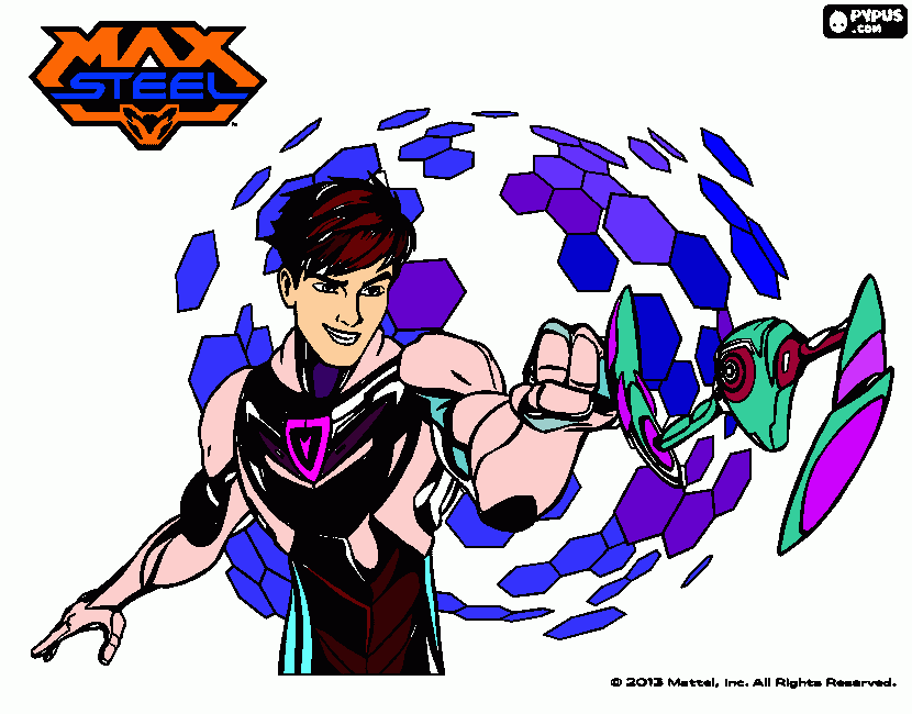Max Steel coloring page