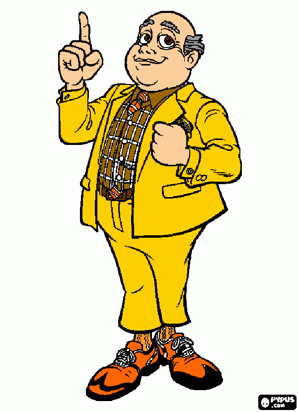 mayor milford meanswell (L) coloring page