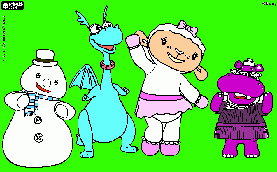 mcstuffin coloring page