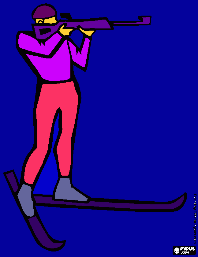 me shooting coloring page