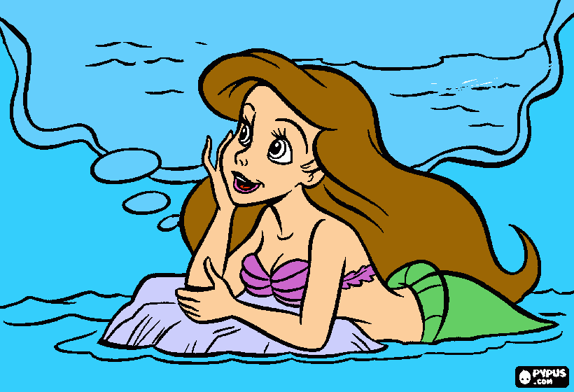 Memaid coloring page