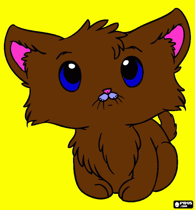 meow coloring page