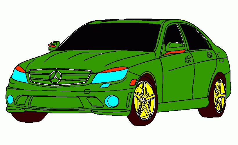 MERCEDES BENZ coloring page
