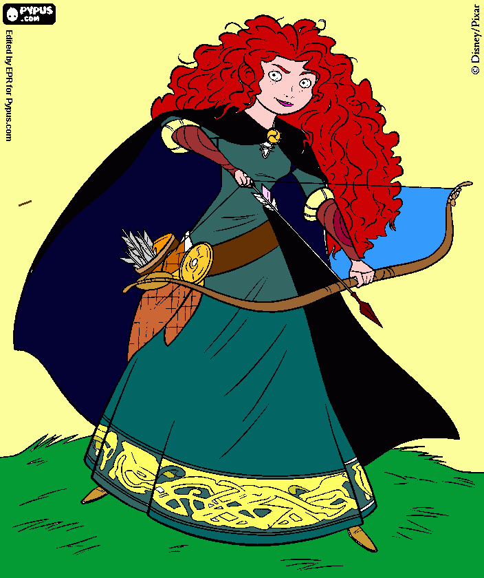 merdia coloring page
