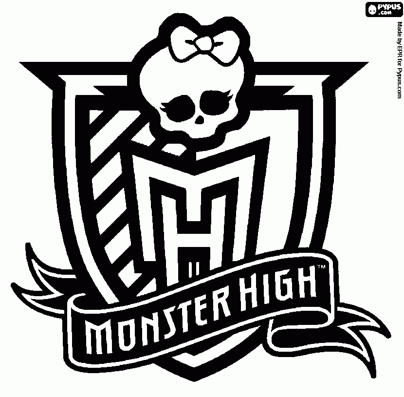 MH shield coloring page