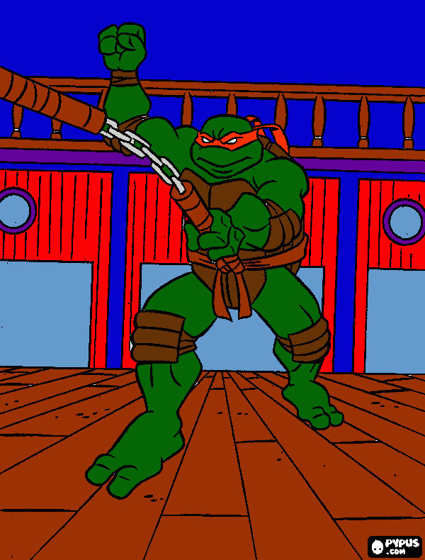 michelangelo coloring page