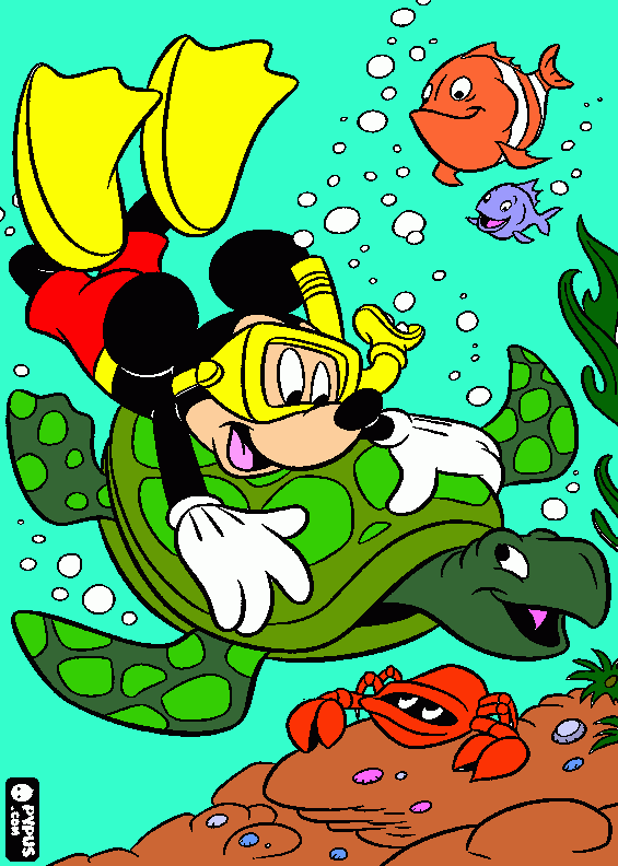 micky coloring page