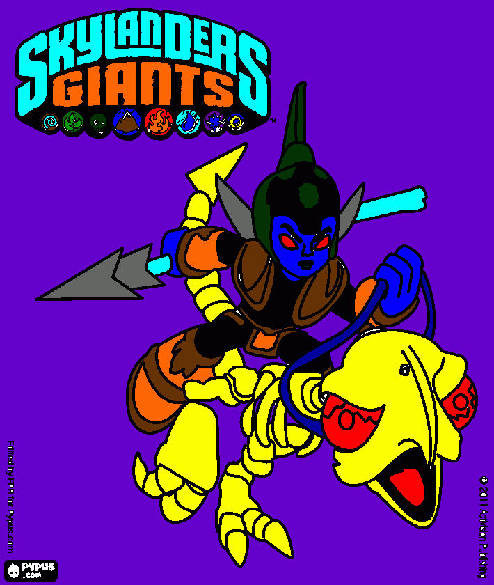 Midnight Jouster coloring page