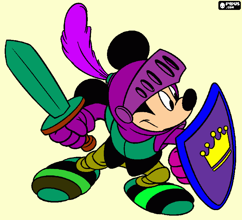 Miki egér coloring page