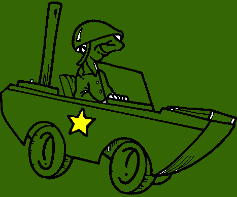 military coloring page
