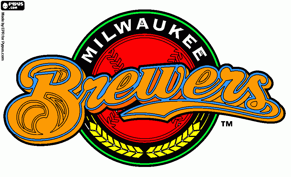 milwaukee brewers coloring page