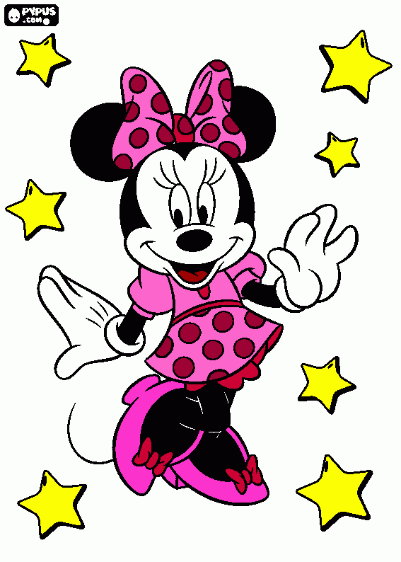 min nie coloring page