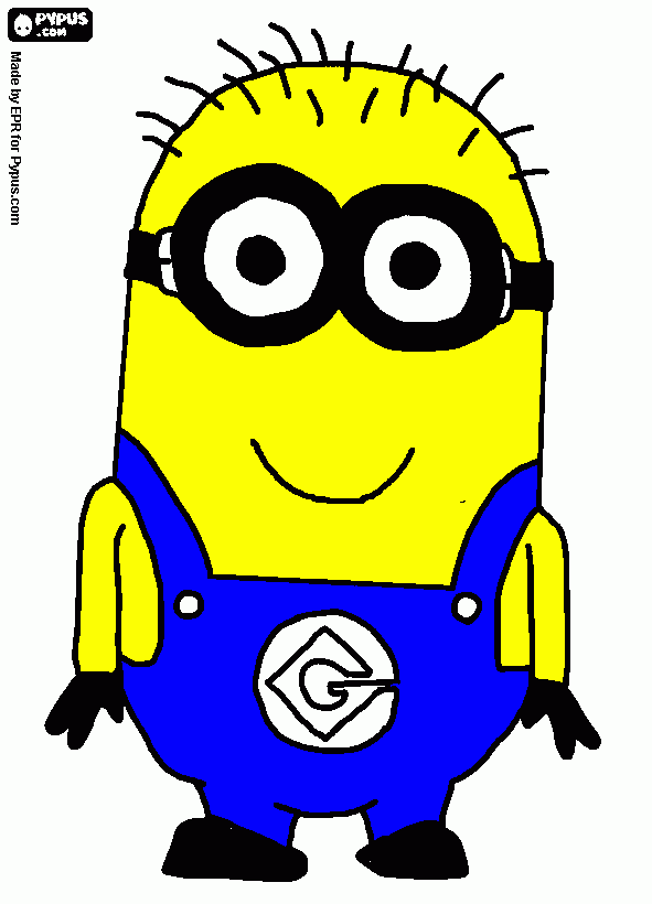 minion 2 eyes coloring page