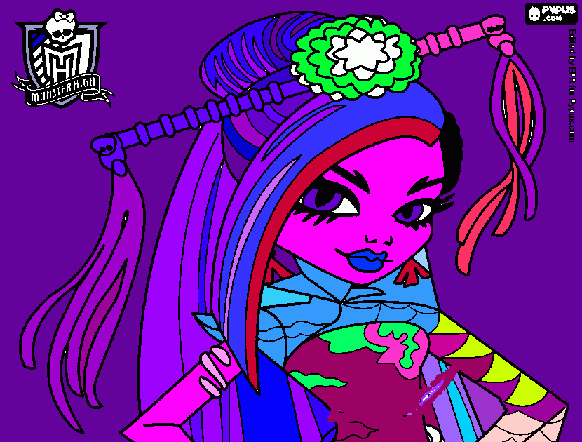mons high coloring page