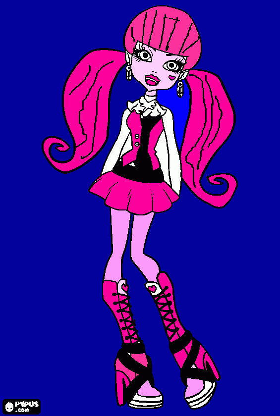 monster heih coloring page