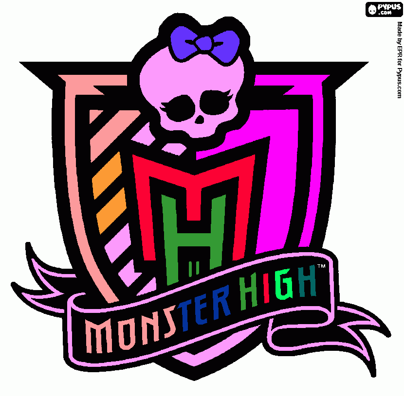 Monster High Wallpaper - 1 coloring page