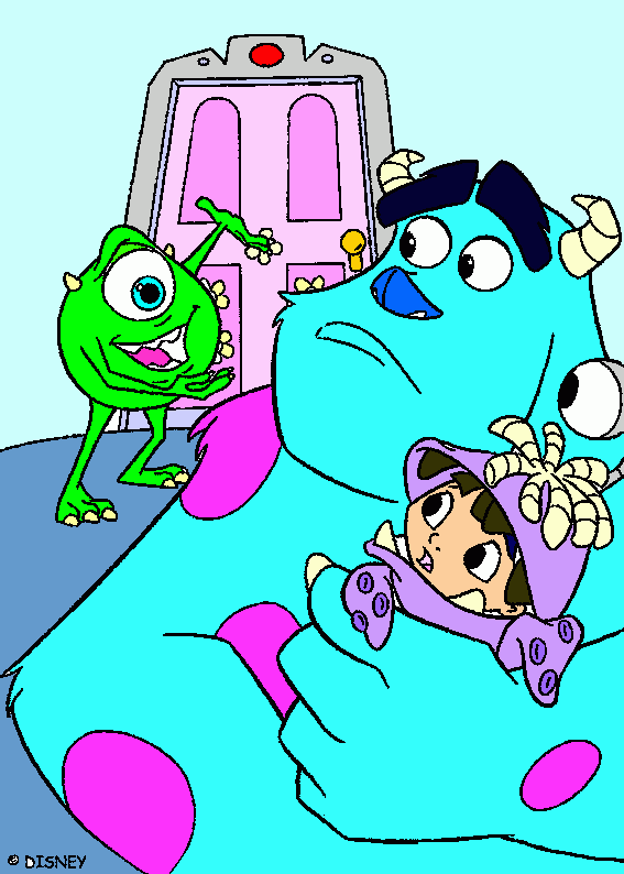 Monster'sInc coloring page