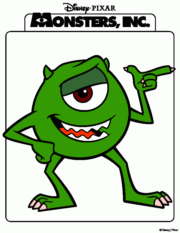 MONSTERS,INC coloring page
