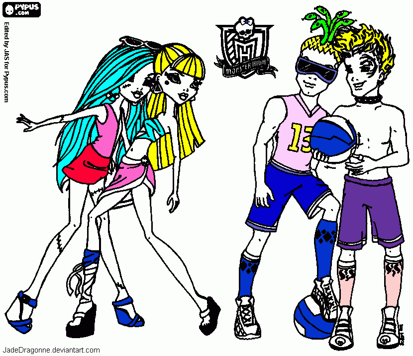 monstrhije coloring page