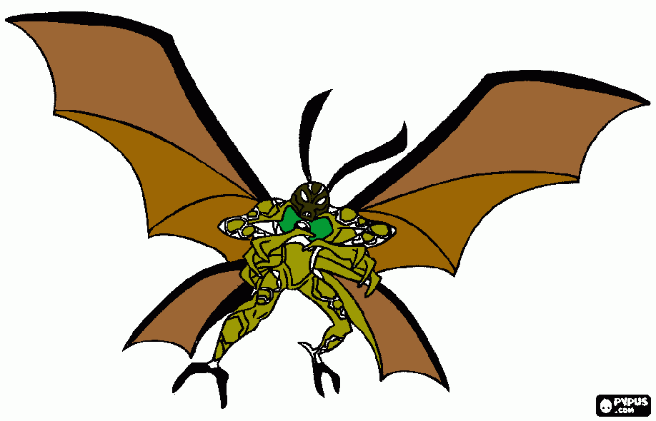 moth coloring page