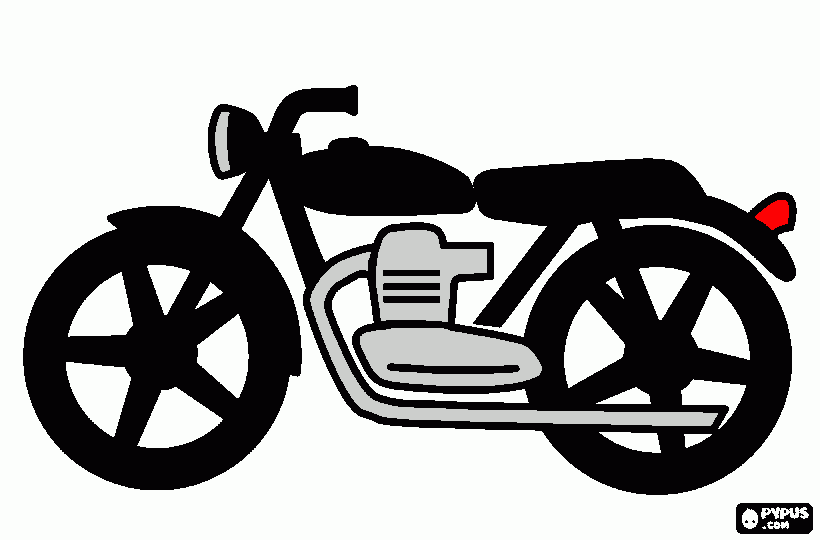 motor tua coloring page