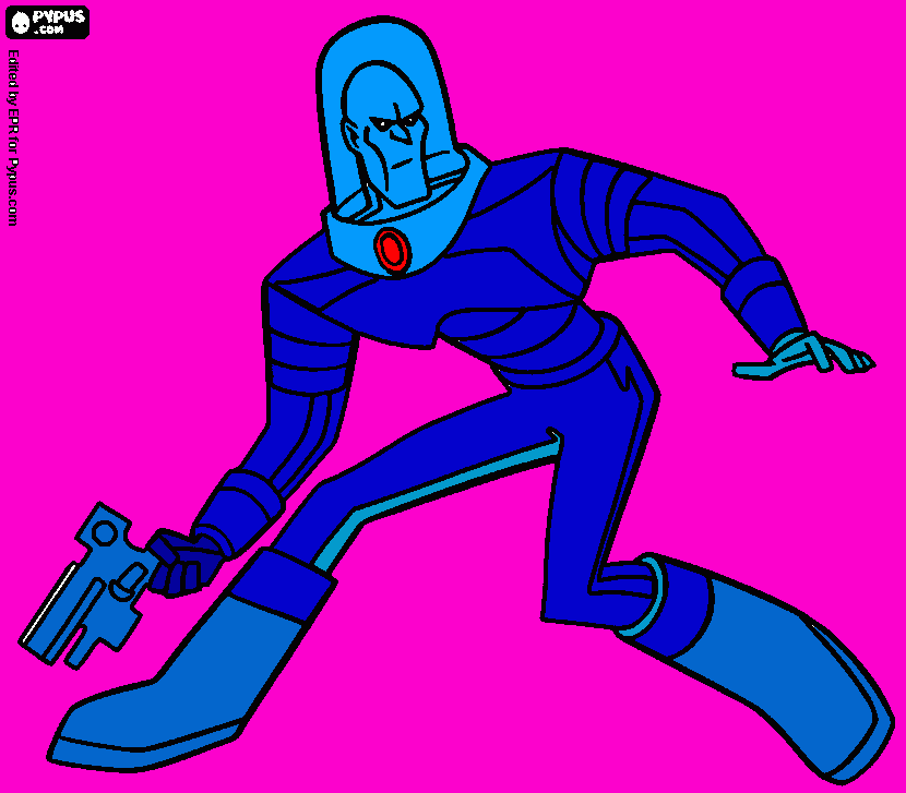 mr freeze coloring page