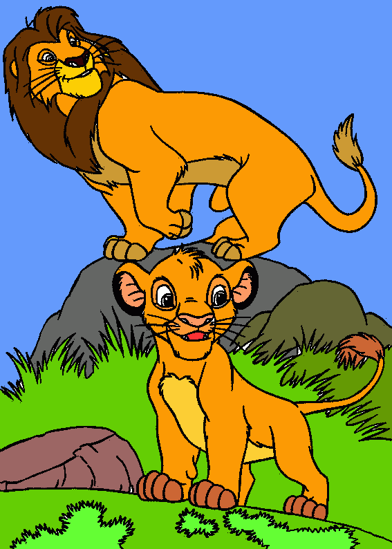 mufasa coloring page