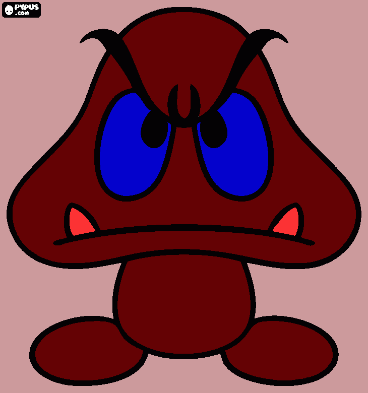 mushroom guy coloring page