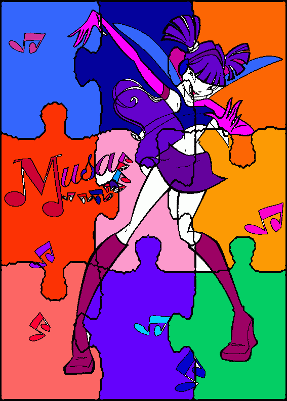 music fairy coloring page