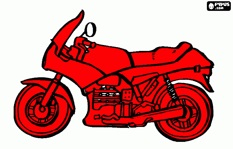 my bike coloring page