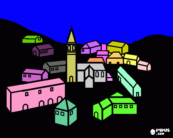 My city coloring page