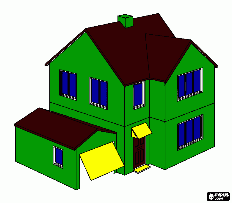 My dream house coloring page
