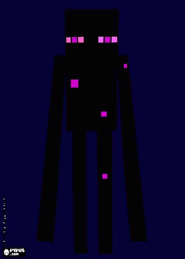 my favorite creature:enderman coloring page