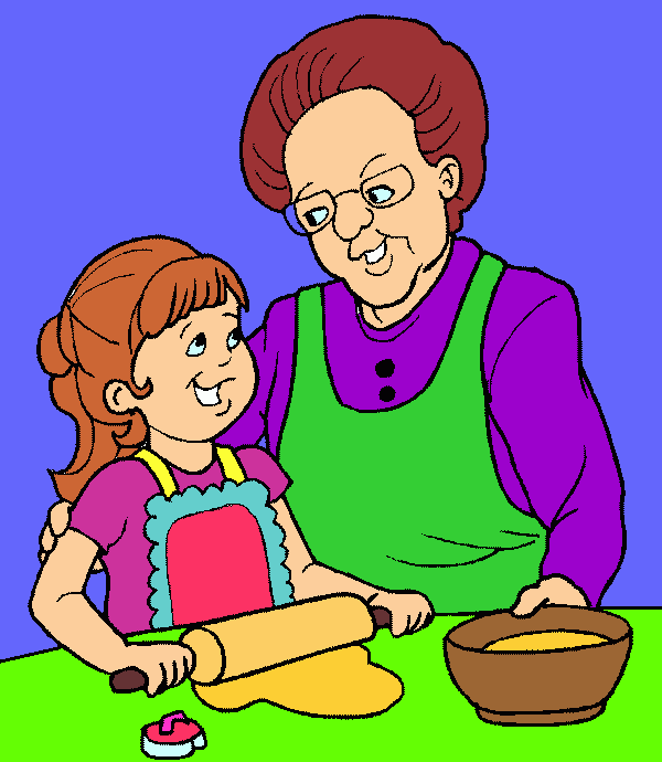 my grandmother coloring page