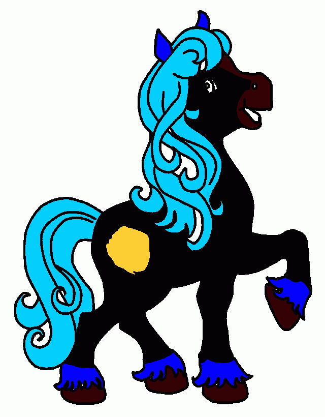 My Molly the baby  horse coloring page
