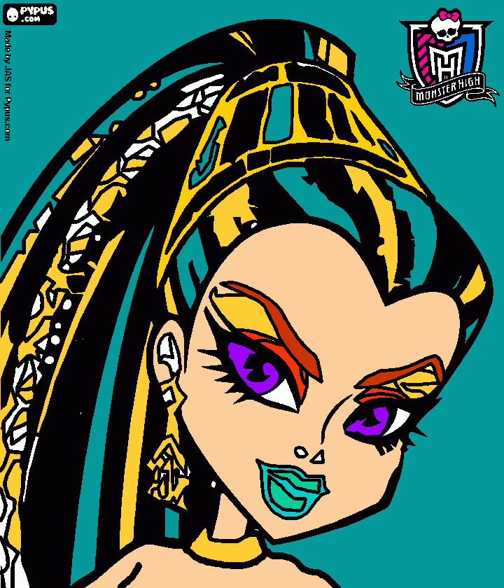 nefera de nile coloring page