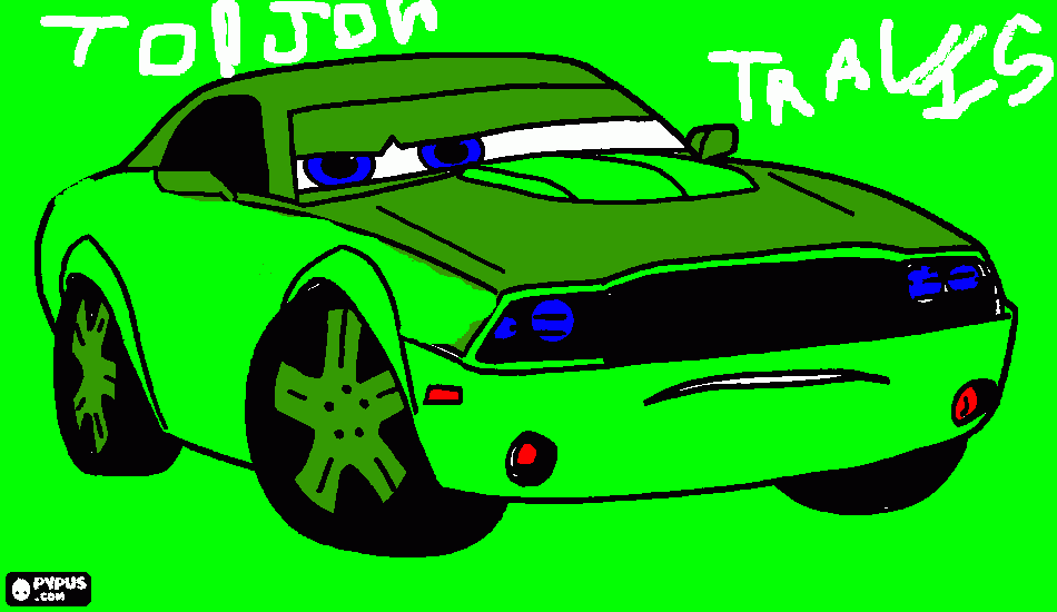 New Dodge Challenger by Travis coloring page