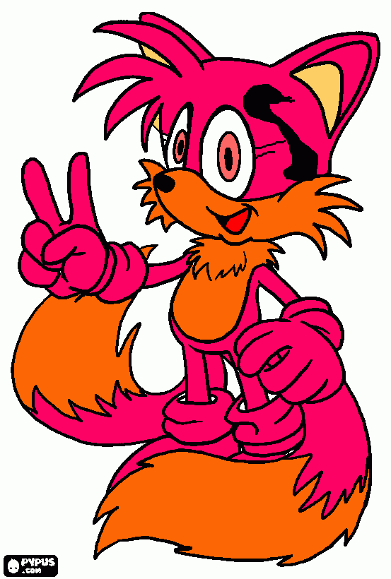 NEW SONIC CHARACTOR coloring page