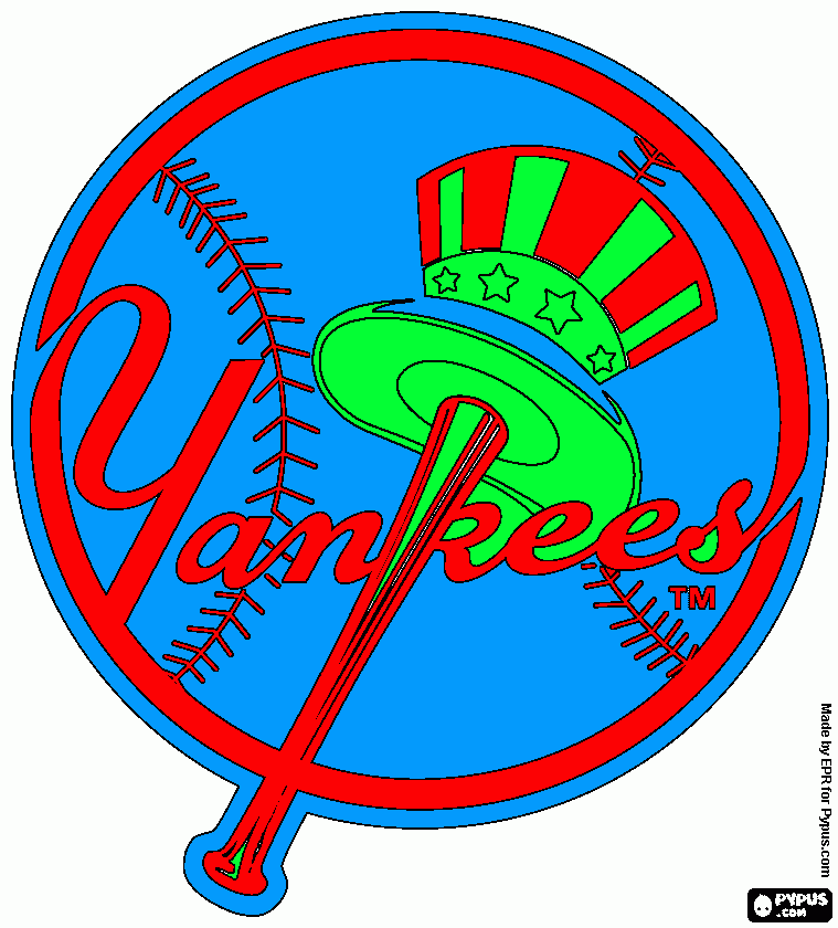 new york yankees coloring page