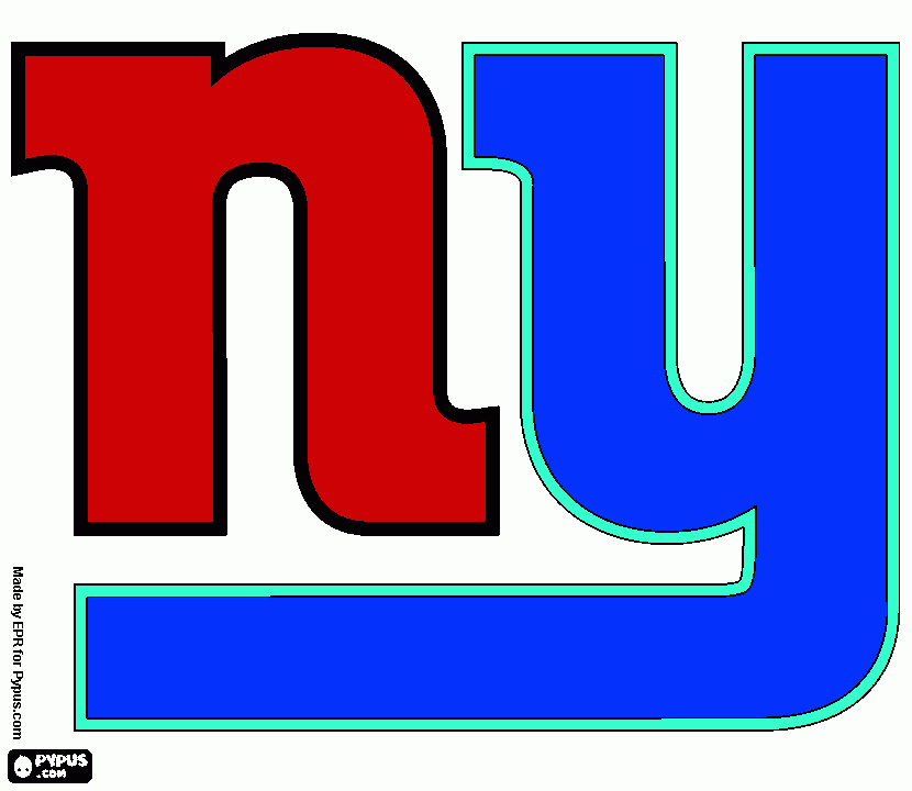NEWYORK GIANTS coloring page