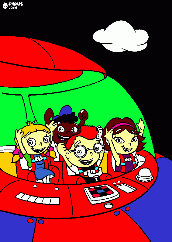 Night time coloring page