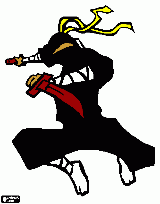 Ninja Tyler coloring page