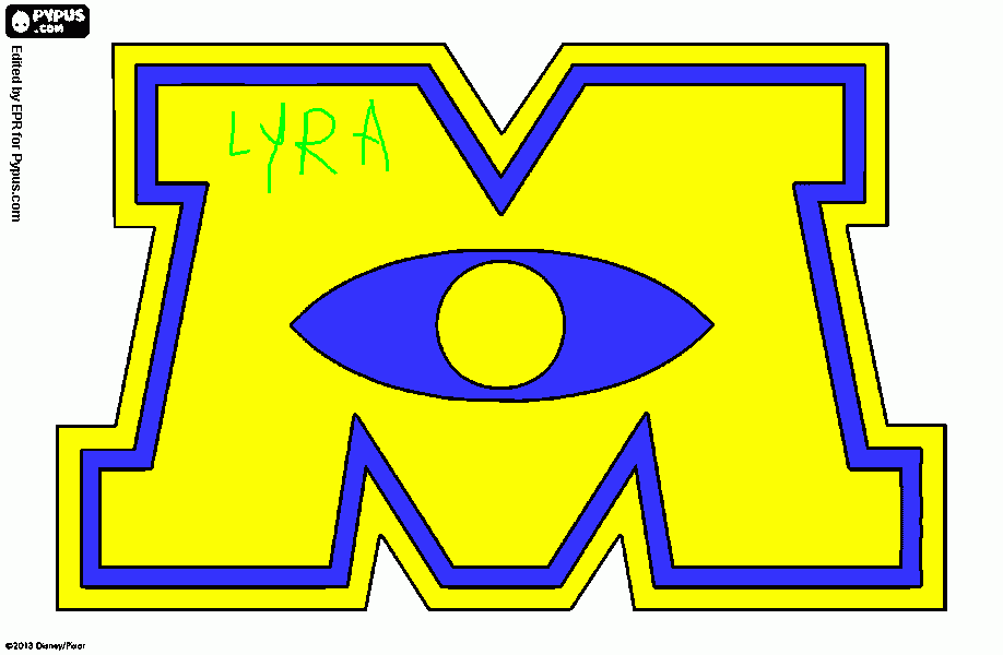 nje monster  coloring page