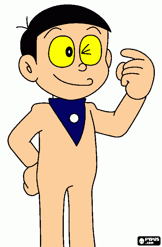 nobita coloring page