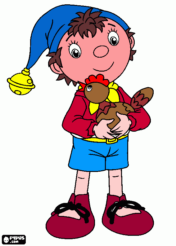 Noddy coloring page