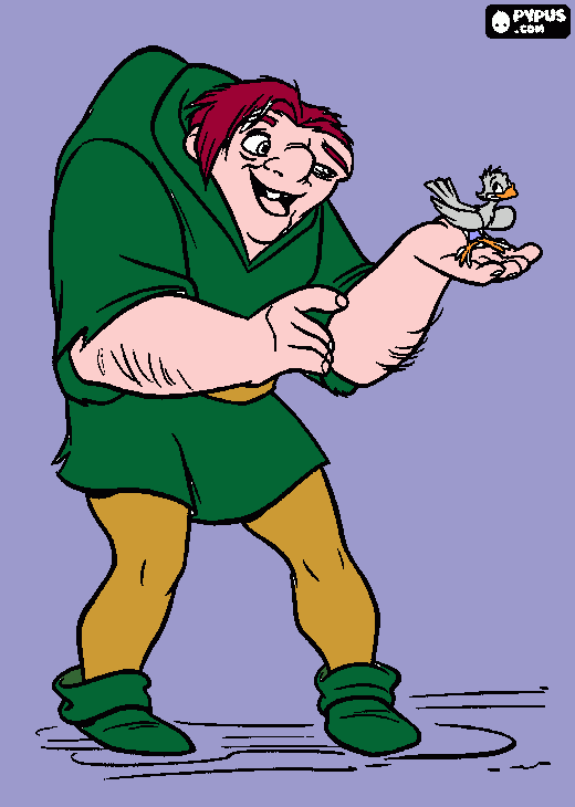 Notre Dame toronyör coloring page