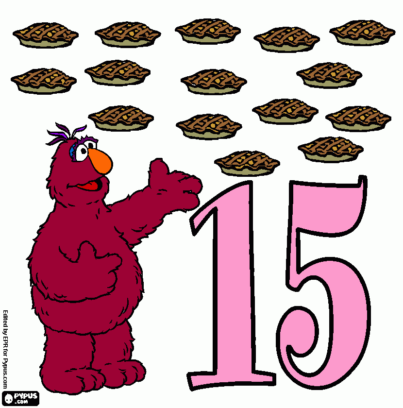 num 15 coloring page