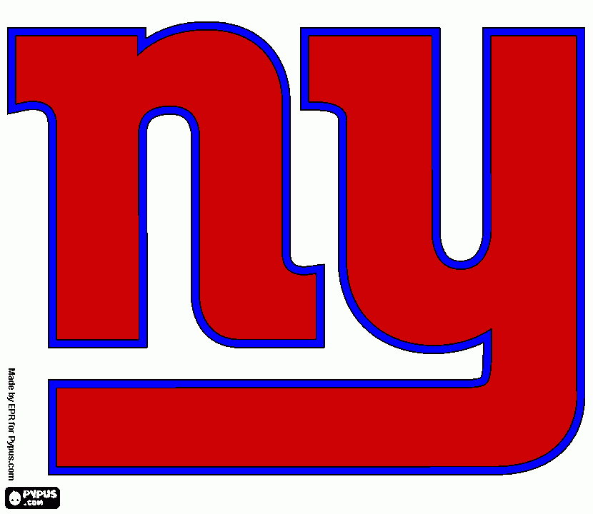 NY giants coloring page