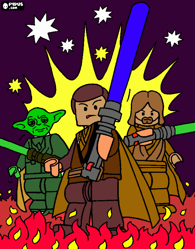 obi wan coloring page