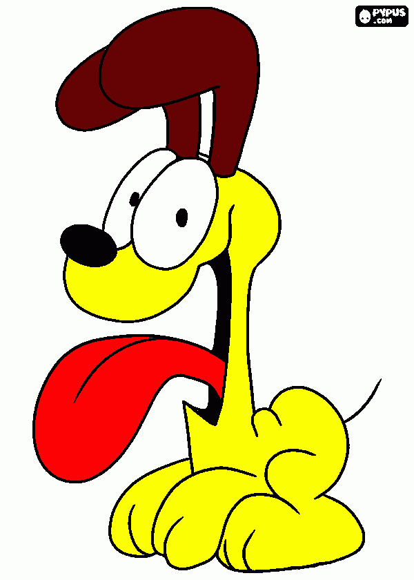 odie coloring page